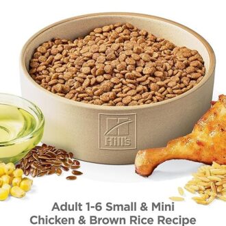 Hill's Science Diet Small & Mini, Adult 1-6, Small & Mini Breeds Premium Nutrition, Dry Dog Food, Chicken & Brown Rice, 4.5 lb Bag