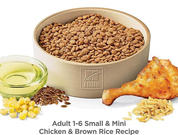 Hill's Science Diet Small & Mini, Adult 1-6, Small & Mini Breeds Premium Nutrition, Dry Dog Food, Chicken & Brown Rice, 4.5 lb Bag